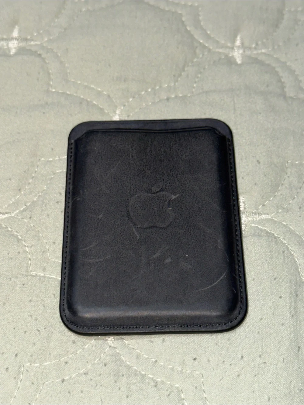 Apple Black Leather MagSafe Card Wallet